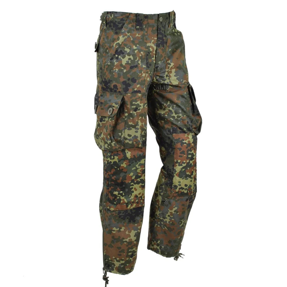 Mil-Tec Military Style Flecktarn BDU Commando Pants in Lightweight Ripstop Fabric