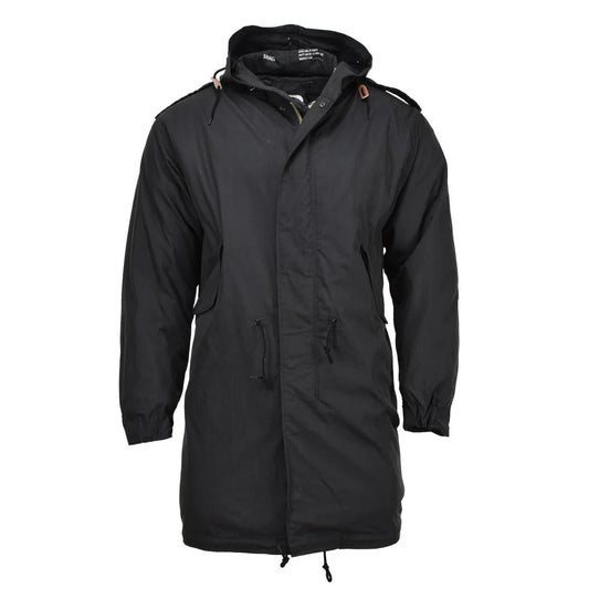 MIL-TEC U.S. Military Style M51 Parka - Black with Quilted Liner