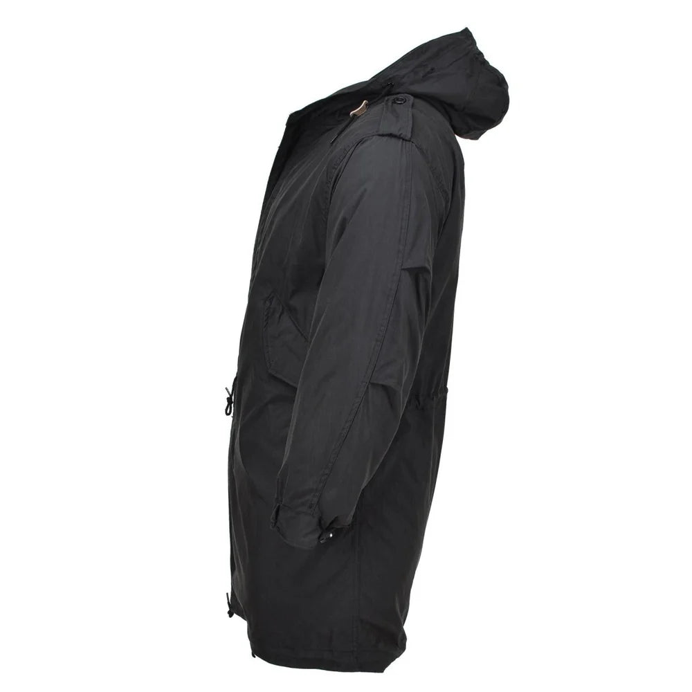 MIL-TEC U.S. Military Style M51 Parka - Black with Quilted Liner