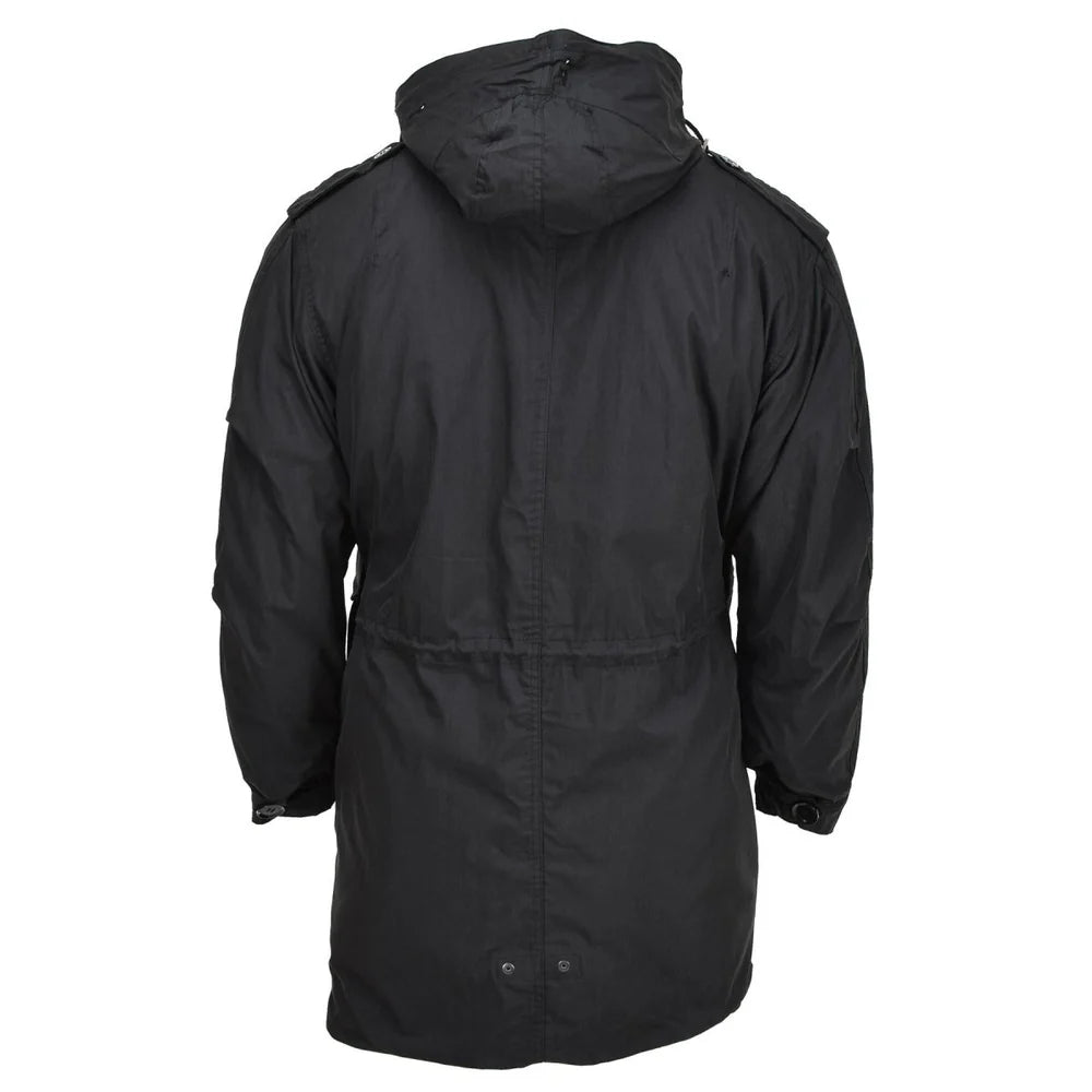 MIL-TEC U.S. Military Style M51 Parka - Black with Quilted Liner
