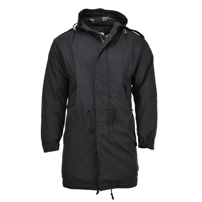 MIL-TEC U.S. Military Style M51 Parka - Black with Quilted Liner
